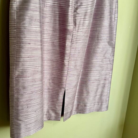 Ann Taylor 90s Vintage Purple 100% Silk Short Dress High Neck Camisole Sheath - Picture 4 of 6